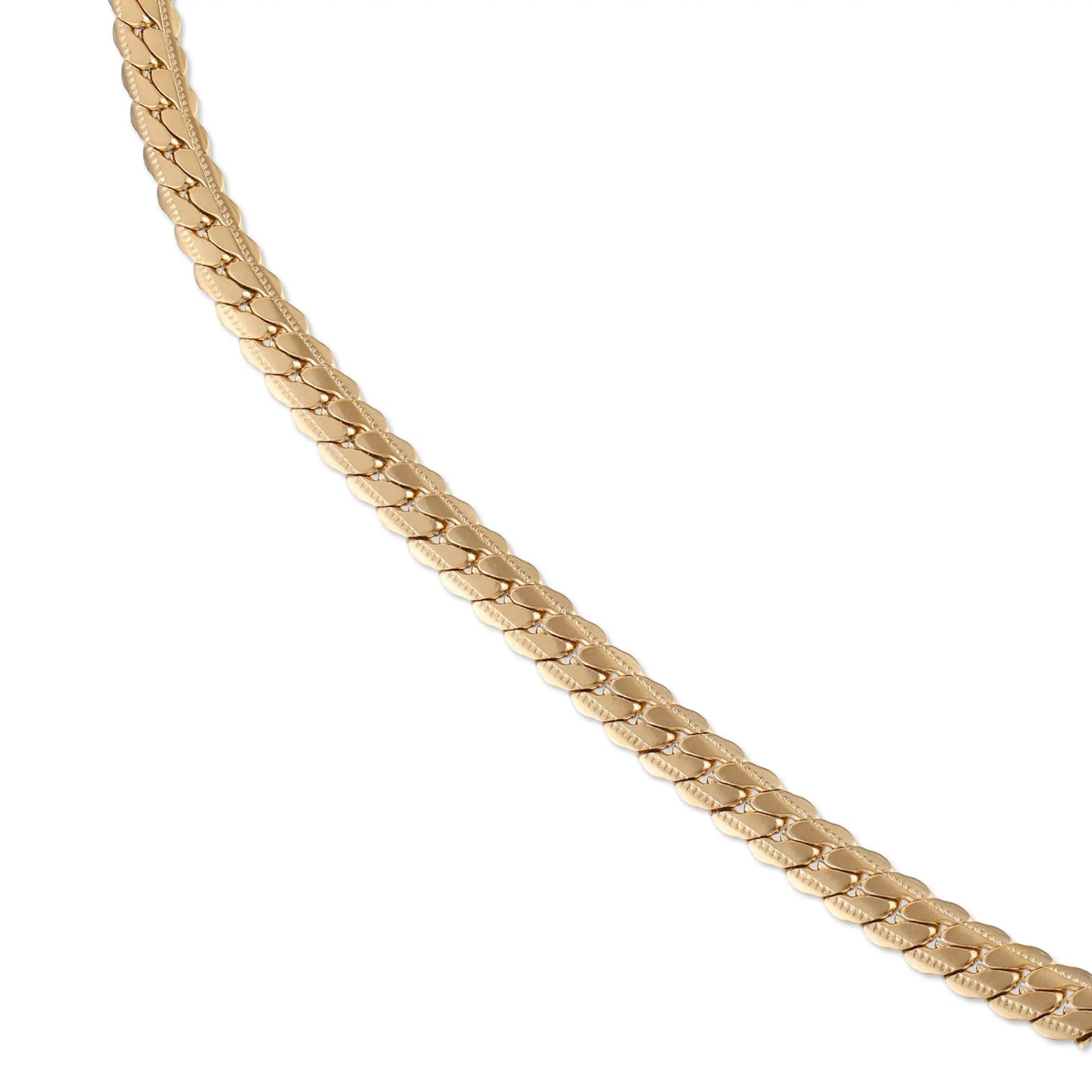 Αλυσίδα λαιμού Mar & Mar Flat (Jocasta II-Gold) από ανοξείδωτο ατσάλι