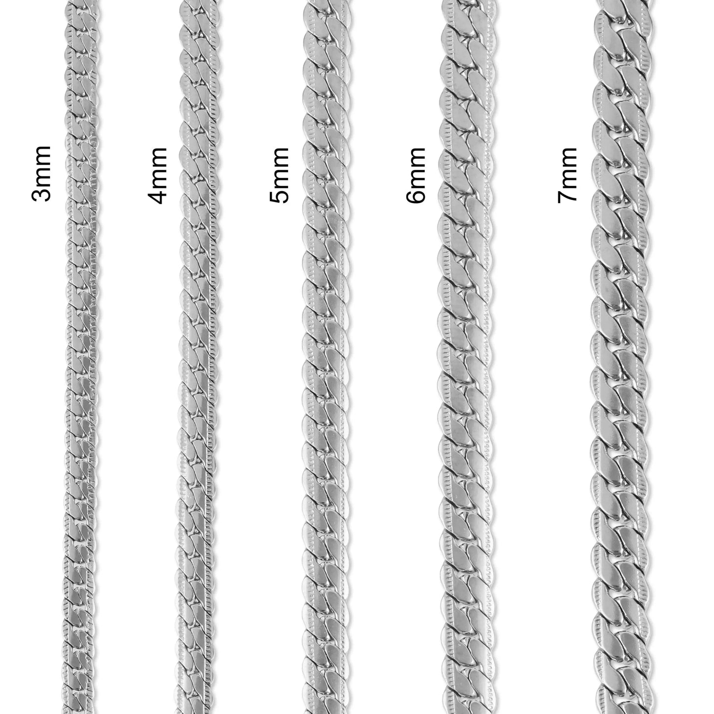 Αλυσίδα λαιμού Mar & Mar Flat (Jocasta II-Silver) από ανοξείδωτο ατσάλι
