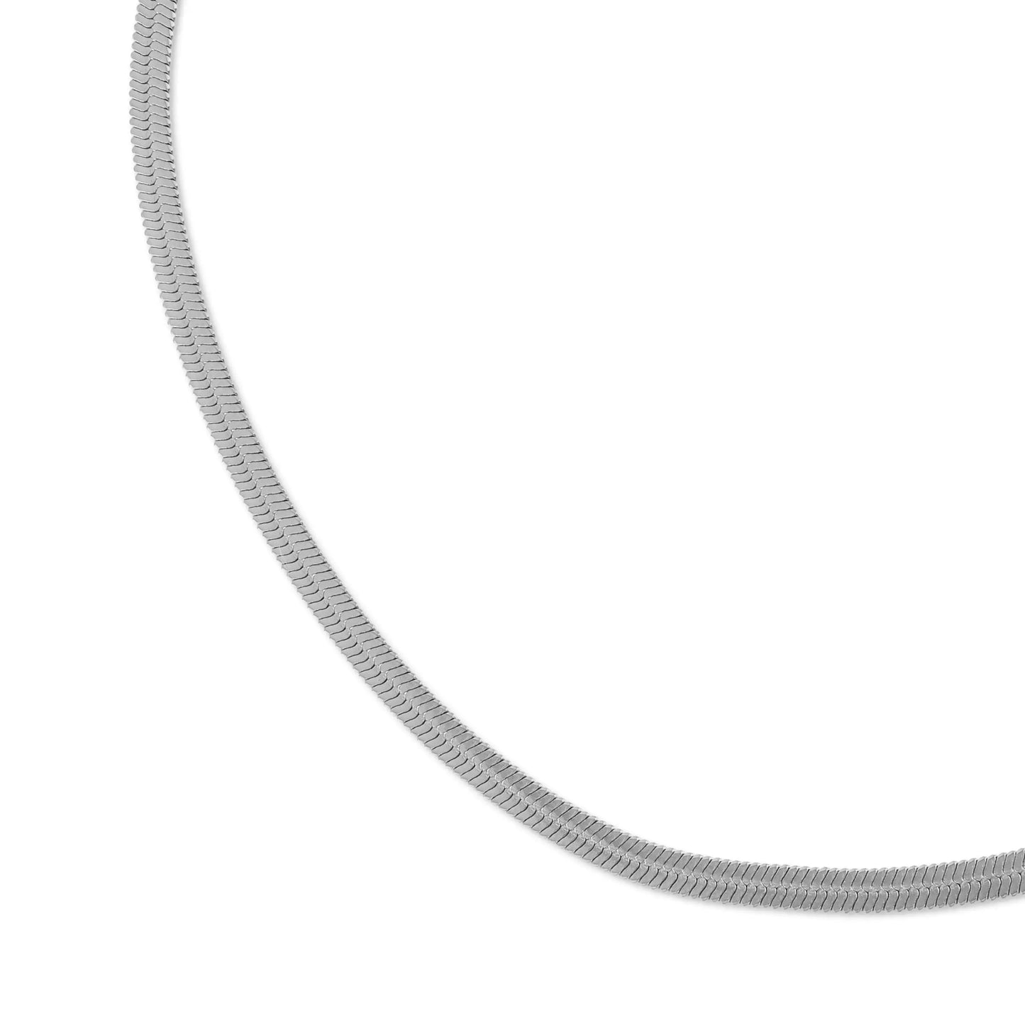 Αλυσίδα λαιμού Flat Snake Mar & Mar Flat Snake Chain (Silver) από Ανοξείδωτο ατσάλι