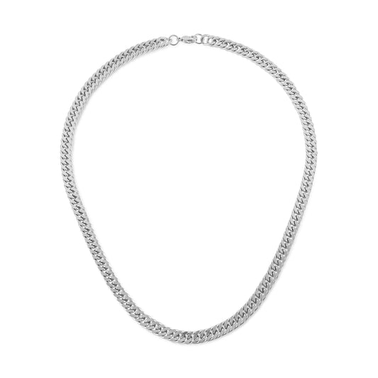 Αλυσίδα λαιμού Mar and Mar Curb (Jordan-Silver) από ανοξείδωτο ατσάλι
