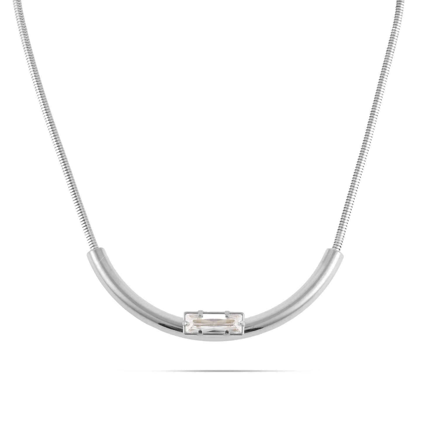 Κολιέ με πέτρες ζιργκόν Mar & Mar Nalia Sparkle από ανοξείδωτο ατσάλι