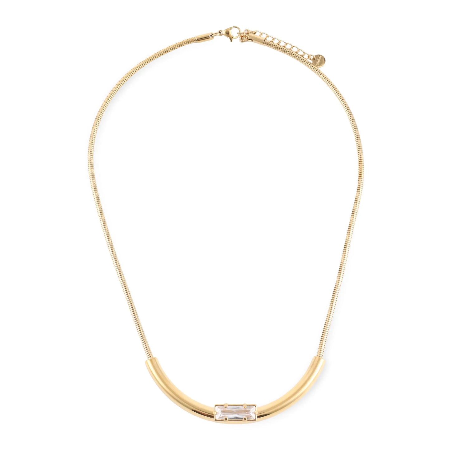 Κολιέ με πέτρες ζιργκόν Mar & Mar Nalia Sparkle από ανοξείδωτο ατσάλι