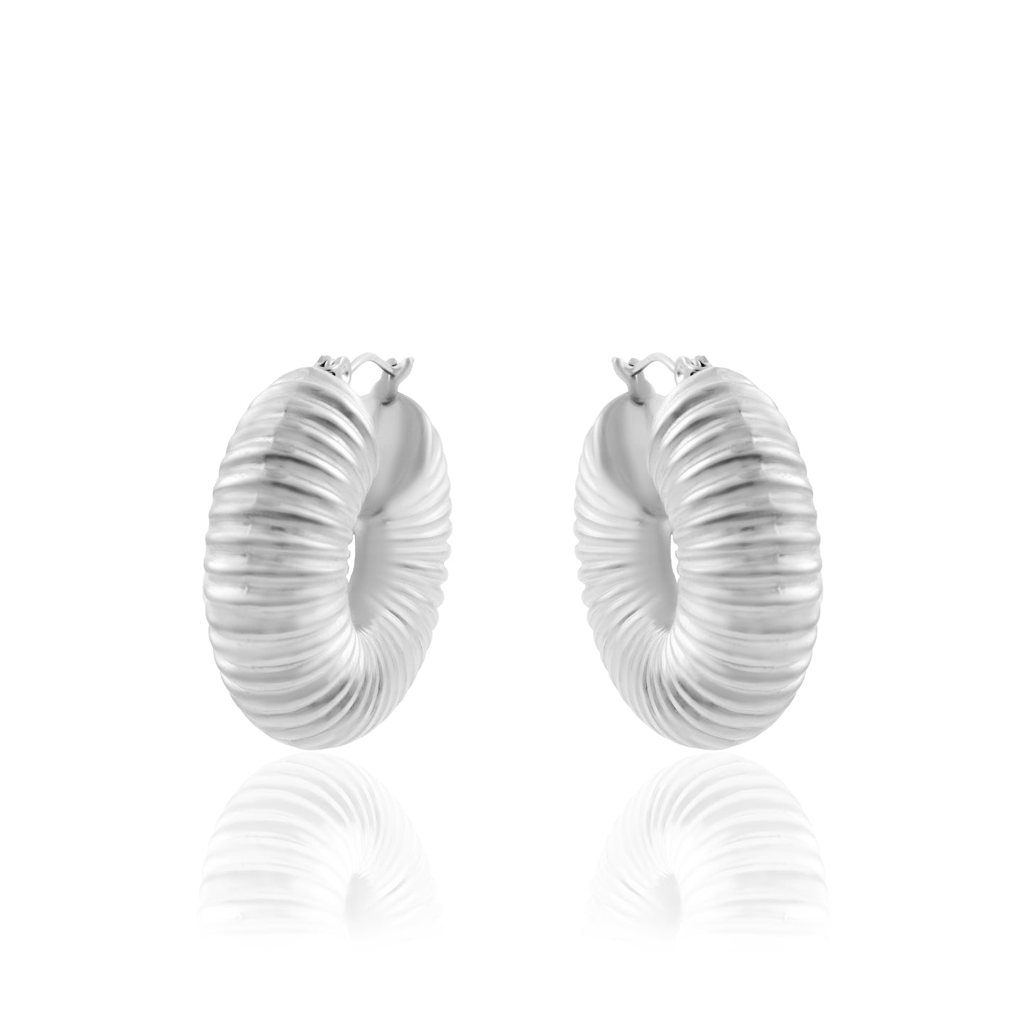 Σκουλαρίκια κρίκοι Mar & Mar Majestic από ανοξείδωτο ατσάλι