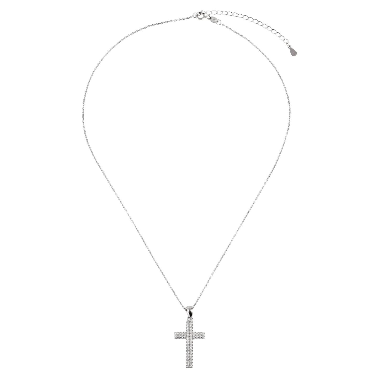 Κολιέ σταυρός με πέτρες ζιργκόν Mar and Mar Giselle Cross από Ασήμι 925