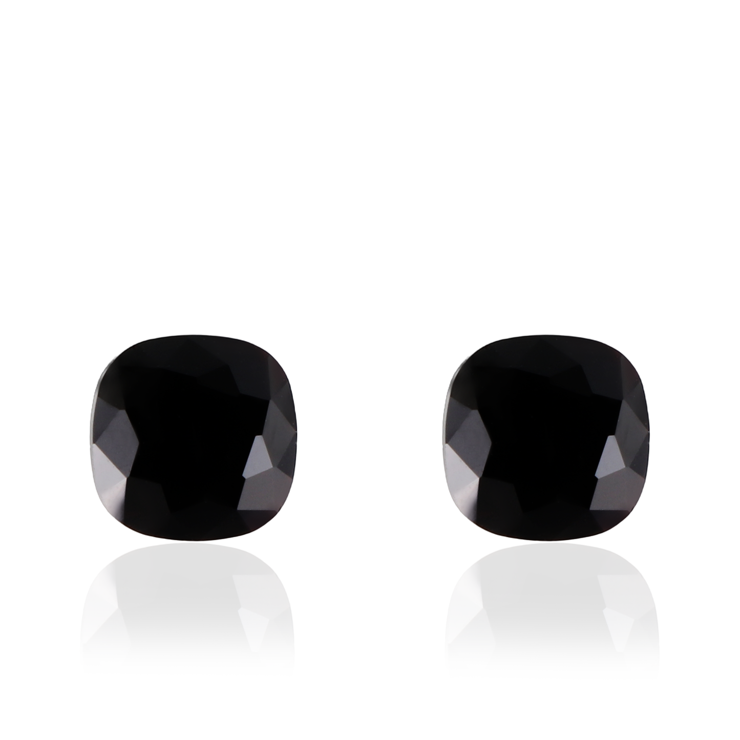 Σκουλαρίκια καρφωτά με ζιργκόν Mar and Mar Cube Studs (Black) από ανοξείδωτο ατσάλι