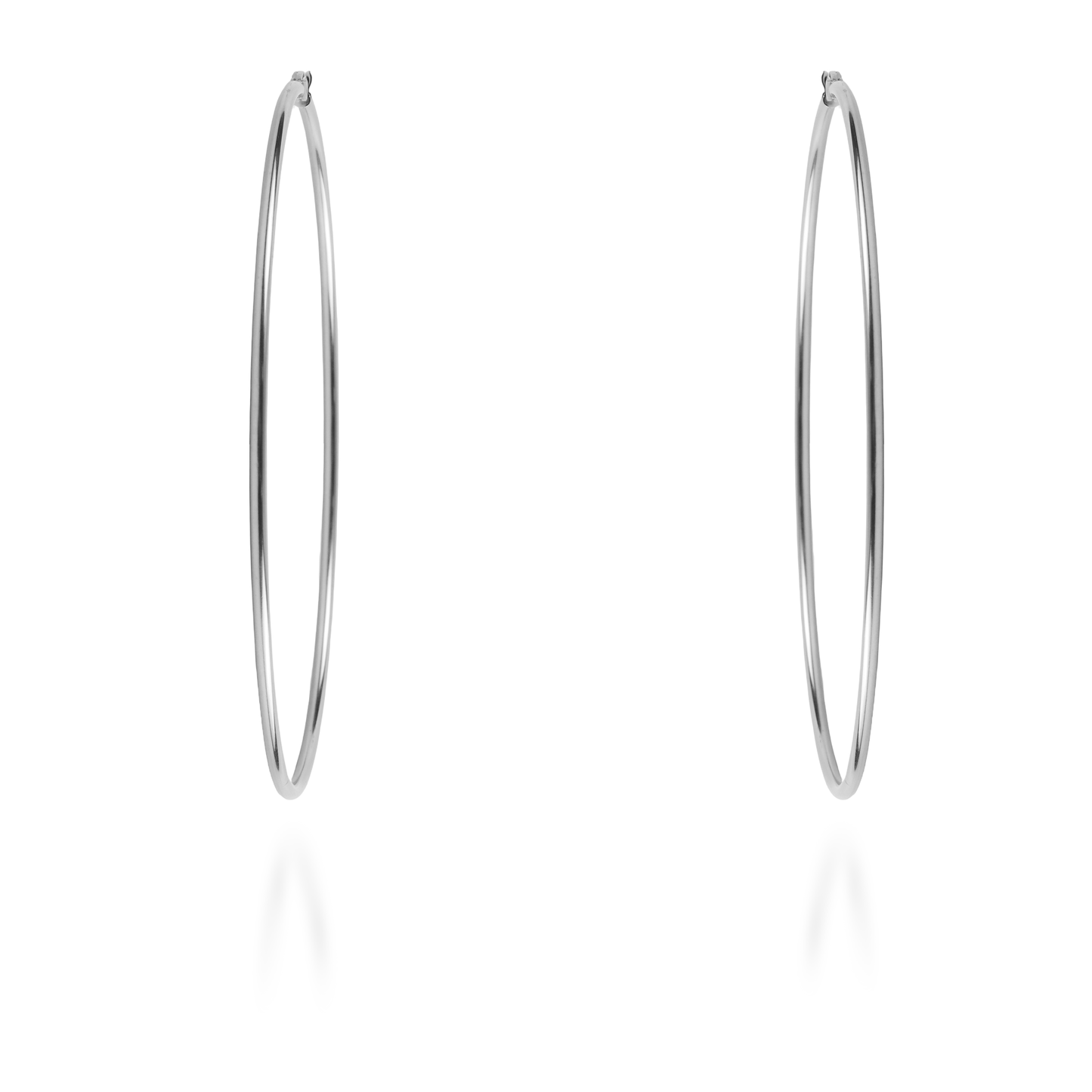 Σκουλαρίκια κρίκοι Mar and Mar Aubrey Silver από ανοξείδωτο ατσάλι