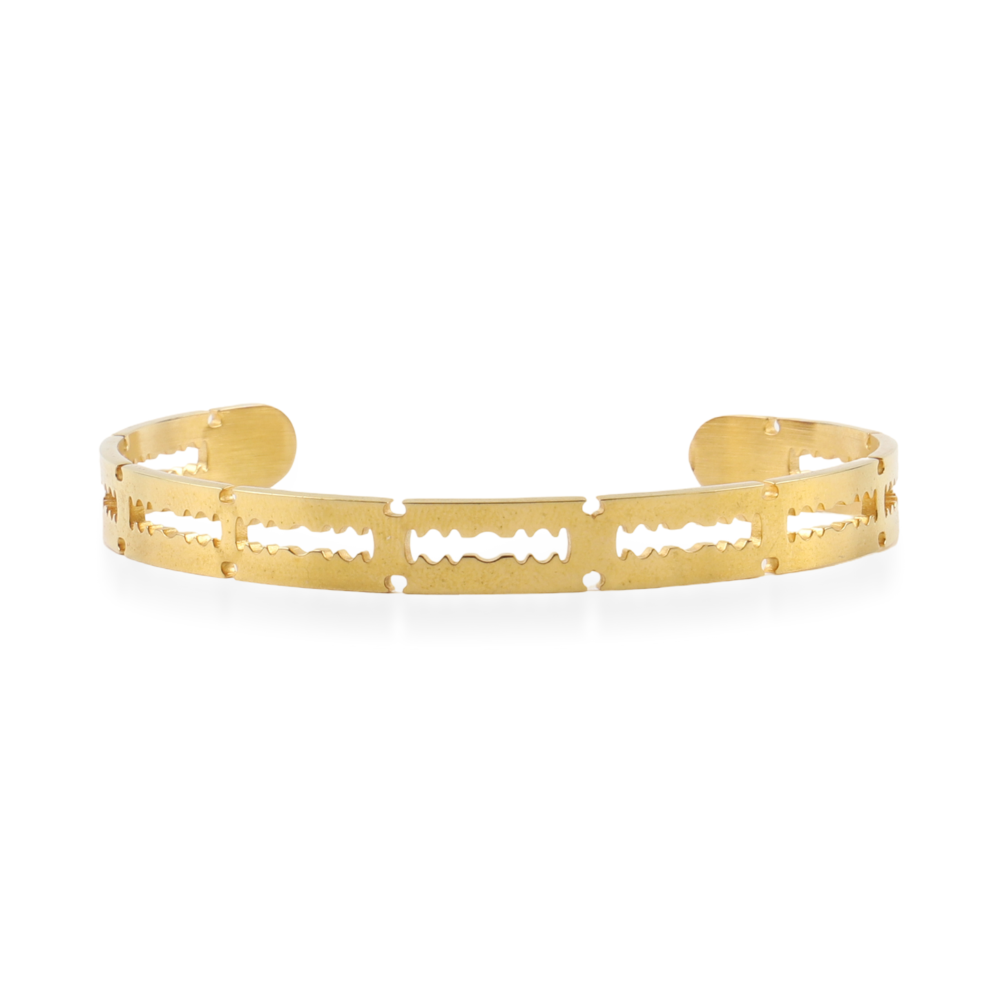 Ανδρικό βραχιόλι χειροπέδα Mar and Mar Razor Cuff από ανοξείδωτο ατσάλι