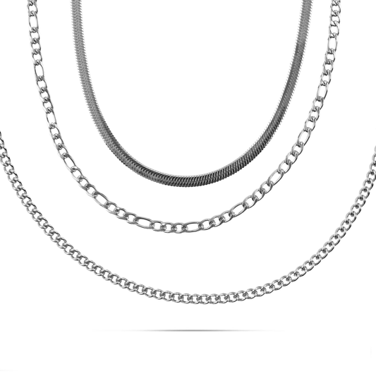 Αλυσίδα λαιμού τριπλή Mar and Mar Caledonia Noel από ανοξείδωτο ατσάλι