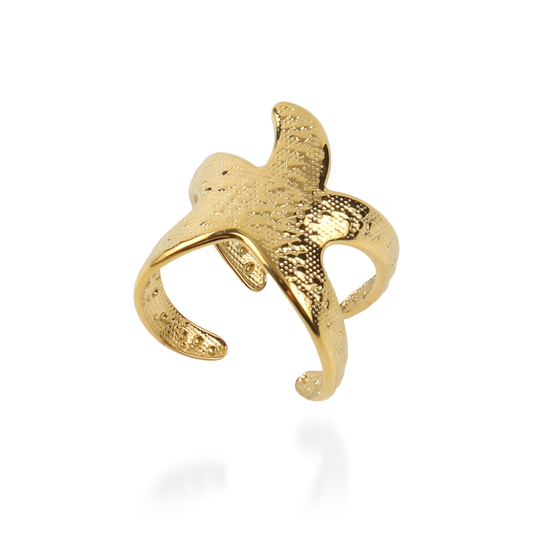 Γυναικείο δαχτυλίδι Mar and Mar Starfish III από ανοξείδωτο ατσάλι