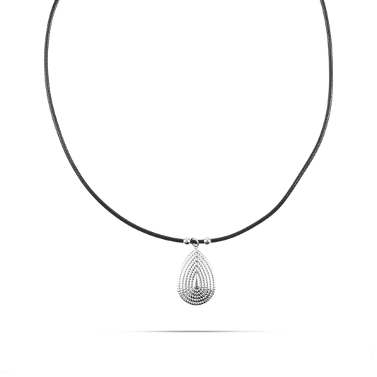 Κολιέ με επάργυρο κρεμαστό δάκρυ Mar and Mar Casey