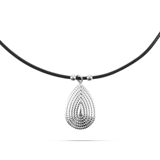 Κολιέ με επάργυρο κρεμαστό δάκρυ Mar and Mar Casey