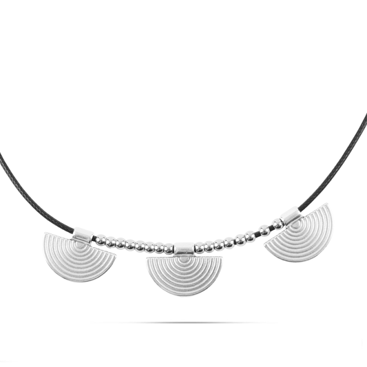 Κολιέ με επάργυρα κρεμαστά Mar and Mar Payton