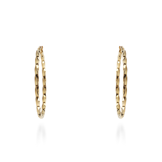 Σκουλαρίκια κρίκοι Mar and Mar Kellie από ανοξείδωτο ατσάλι