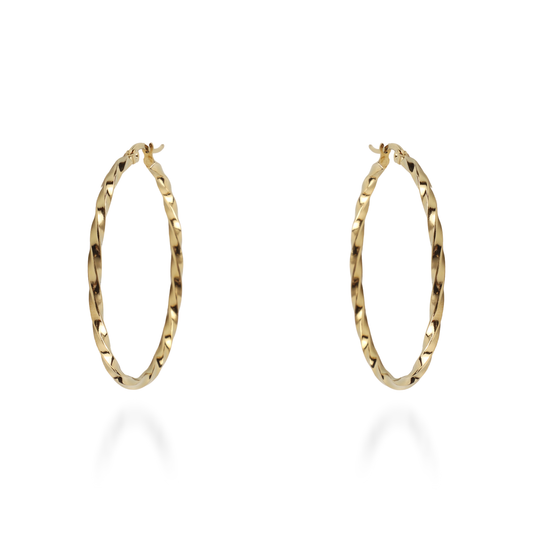 Σκουλαρίκια κρίκοι Mar and Mar Kellie από ανοξείδωτο ατσάλι