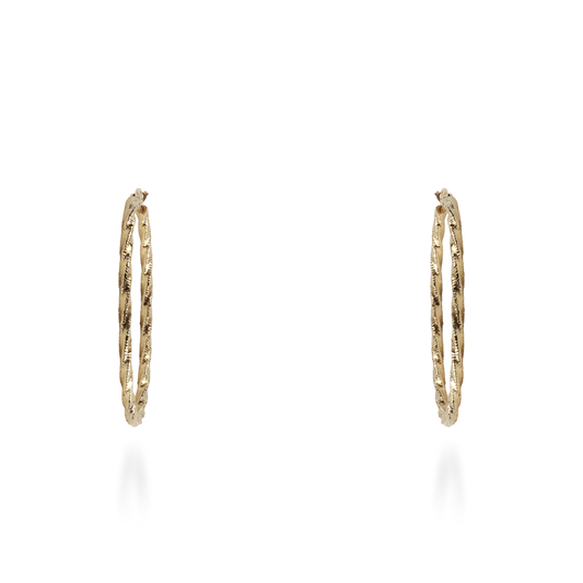 Σκουλαρίκια κρίκοι Mar and Mar Saphira από ανοξείδωτο ατσάλι