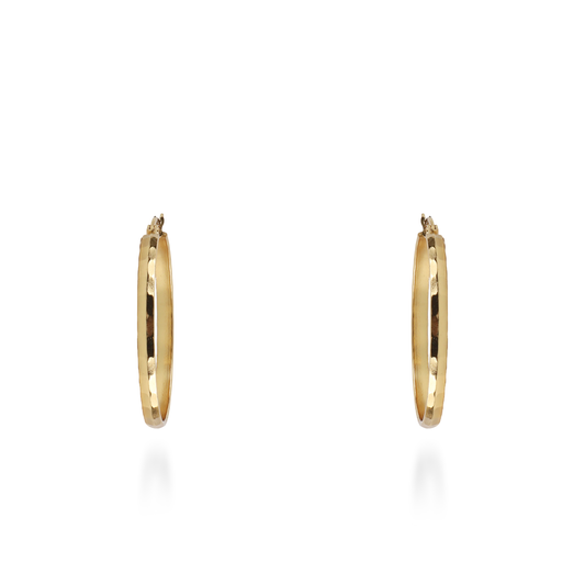 Σκουλαρίκια κρίκοι Mar and Mar Pamela από ανοξείδωτο ατσάλι