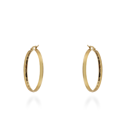 Σκουλαρίκια κρίκοι Mar and Mar Pamela από ανοξείδωτο ατσάλι