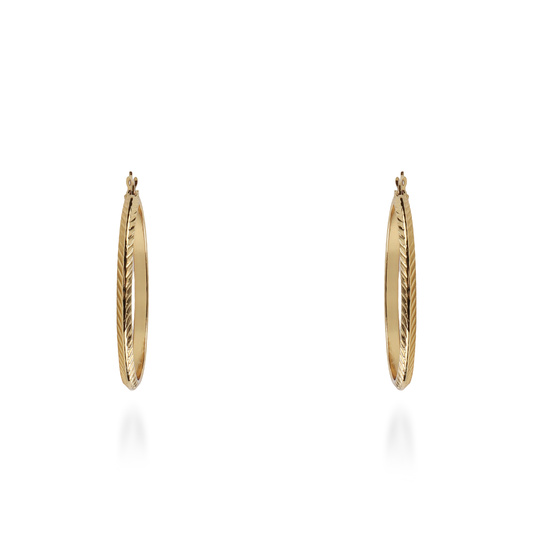 Σκουλαρίκια κρίκοι Mar and Mar Freda από ανοξείδωτο ατσάλι