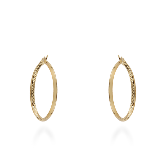 Σκουλαρίκια κρίκοι Mar and Mar Freda από ανοξείδωτο ατσάλι