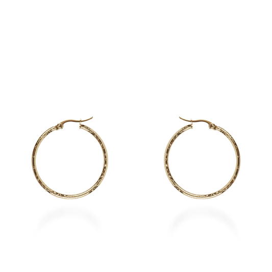 Σκουλαρίκια κρίκοι Mar and Mar Candice από ανοξείδωτο ατσάλι