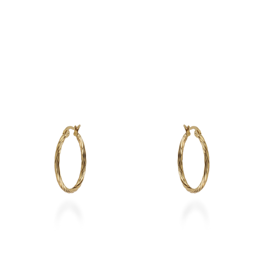 Σκουλαρίκια κρίκοι Mar and Mar Jayla (2,5 cm) από ανοξείδωτο ατσάλι