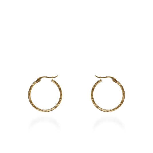 Σκουλαρίκια κρίκοι Mar and Mar Jayla (2,5 cm) από ανοξείδωτο ατσάλι