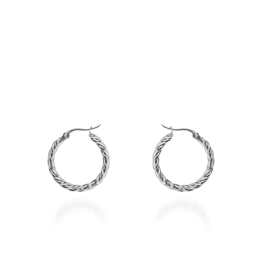 Σκουλαρίκια κρίκοι Mar and Mar Cassandra από ανοξείδωτο ατσάλι