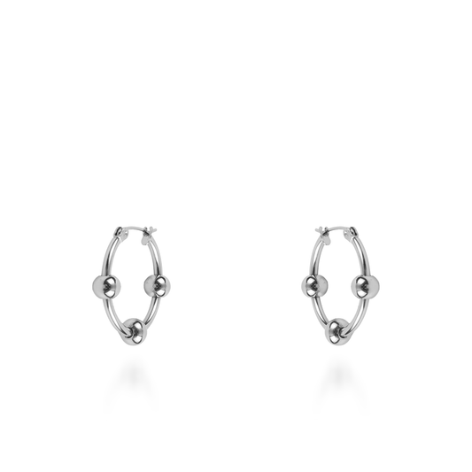 Σκουλαρίκια κρίκοι Mar and Mar Dolores από ανοξείδωτο ατσάλι