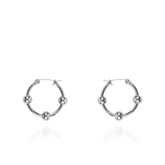 Σκουλαρίκια κρίκοι Mar and Mar Dolores από ανοξείδωτο ατσάλι