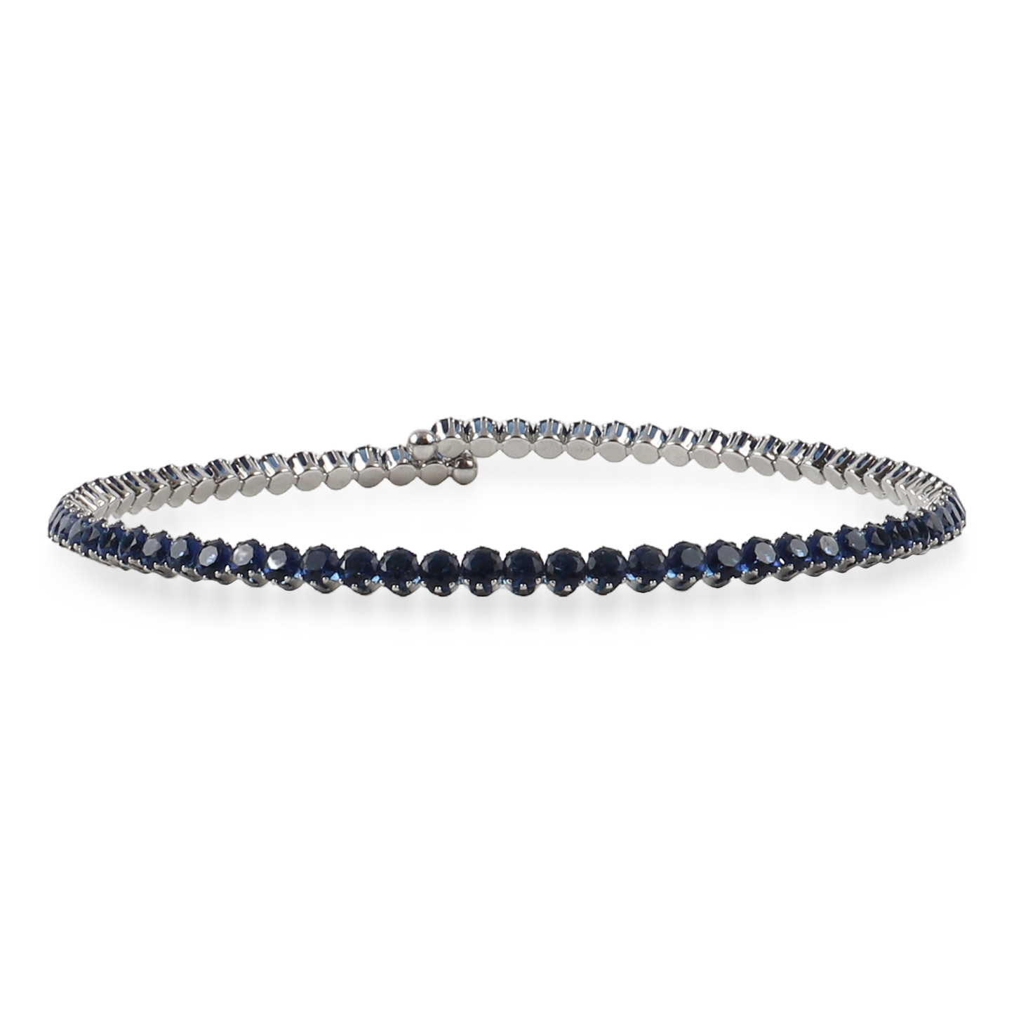 Choker με πέτρες ζιργκόν σε μπλε χρώμα Mar and Mar Tennis Choker (Blue-Silver)