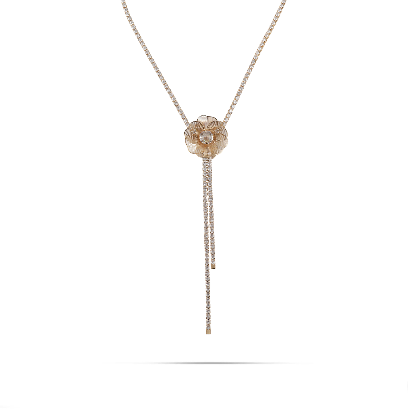 Κολιέ tennis tie με πέτρες ζιργκόν Mar and Mar Ellesie Jasmine