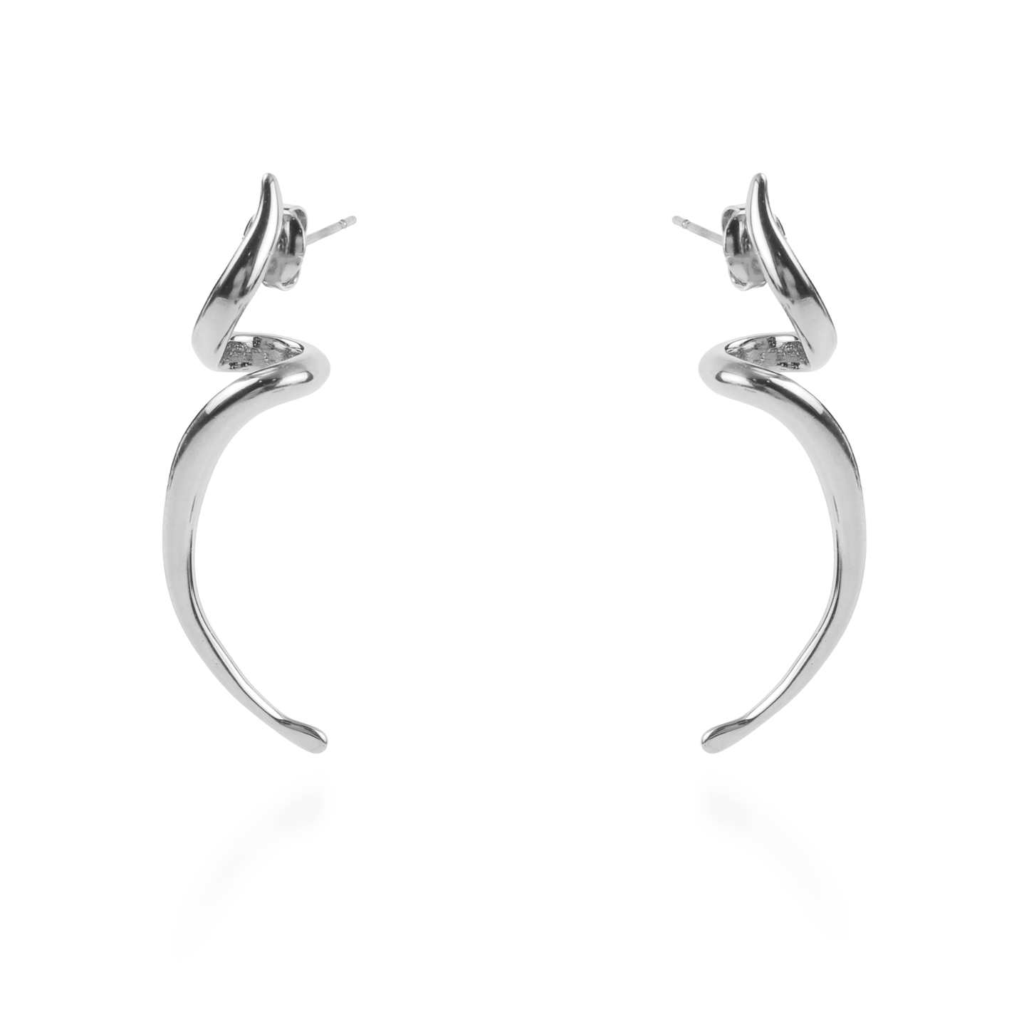 Σκουλαρίκια κρεμαστά Mar and Mar Jillie Silver από ανοξείδωτο ατσάλι