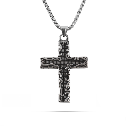 Ανδρικό κολιέ με σταυρό Mar and Mar Lawson από ανοξείδωτο ατσάλι