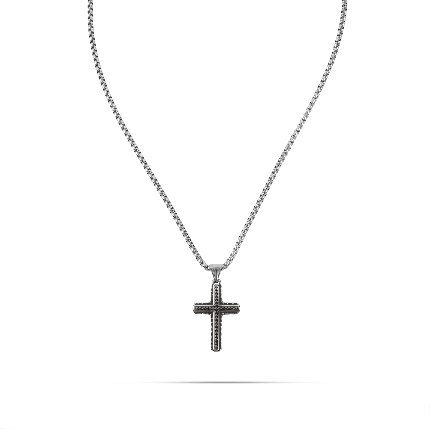 Ανδρικό κολιέ με σταυρό Mar and Mar Grady από ανοξείδωτο ατσάλι