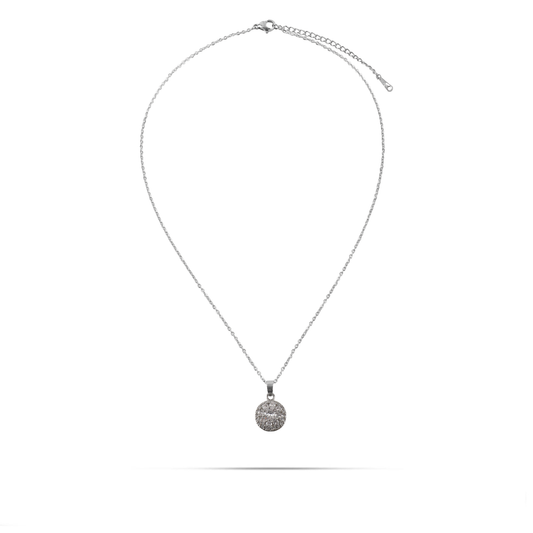 Κολιέ με πέτρα ζιργκόν Mar and Mar Quintina (Silver) από ανοξείδωτο ατσάλι