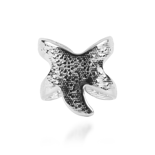 Γυναικείο δαχτυλίδι Mar and Mar Starfish III Silver από ανοξείδωτο ατσάλι