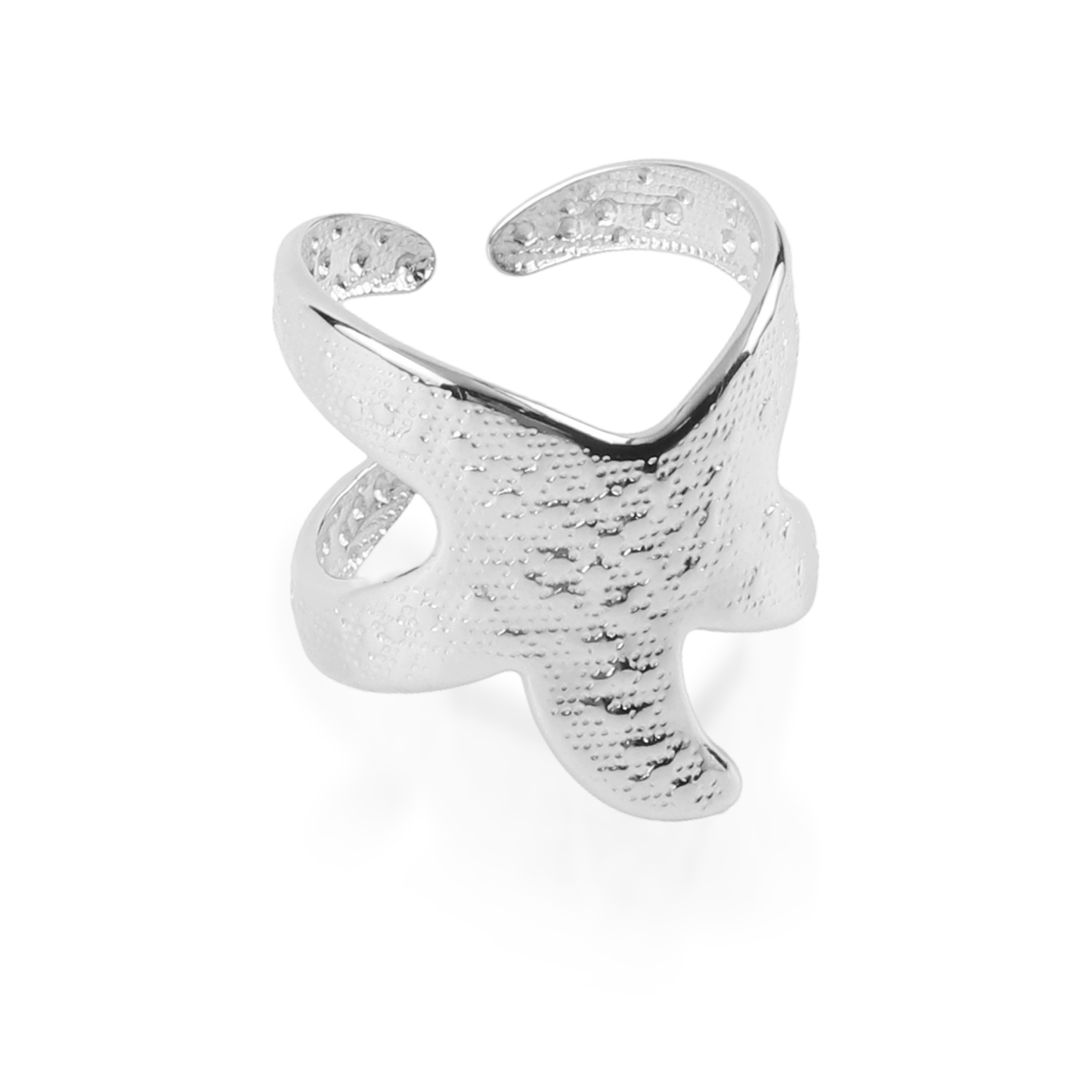 Γυναικείο δαχτυλίδι Mar and Mar Starfish III Silver από ανοξείδωτο ατσάλι