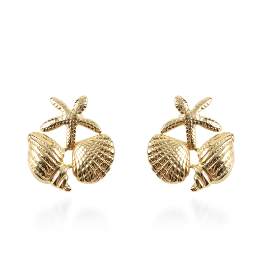 Σκουλαρίκια καρφωτά Mar and Mar Delina από ανοξείδωτο ατσάλι