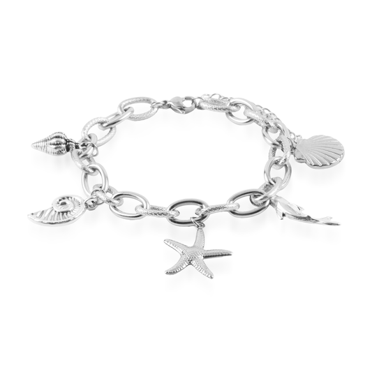 Χειροποίητο βραχιόλι με κρεμαστά Mar and Mar Nerella από ανοξείδωτο ατσάλι