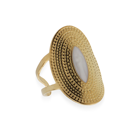 Γυναικείο δαχτυλίδι Mar and Mar Zulea (White) από ανοξείδωτο ατσάλι