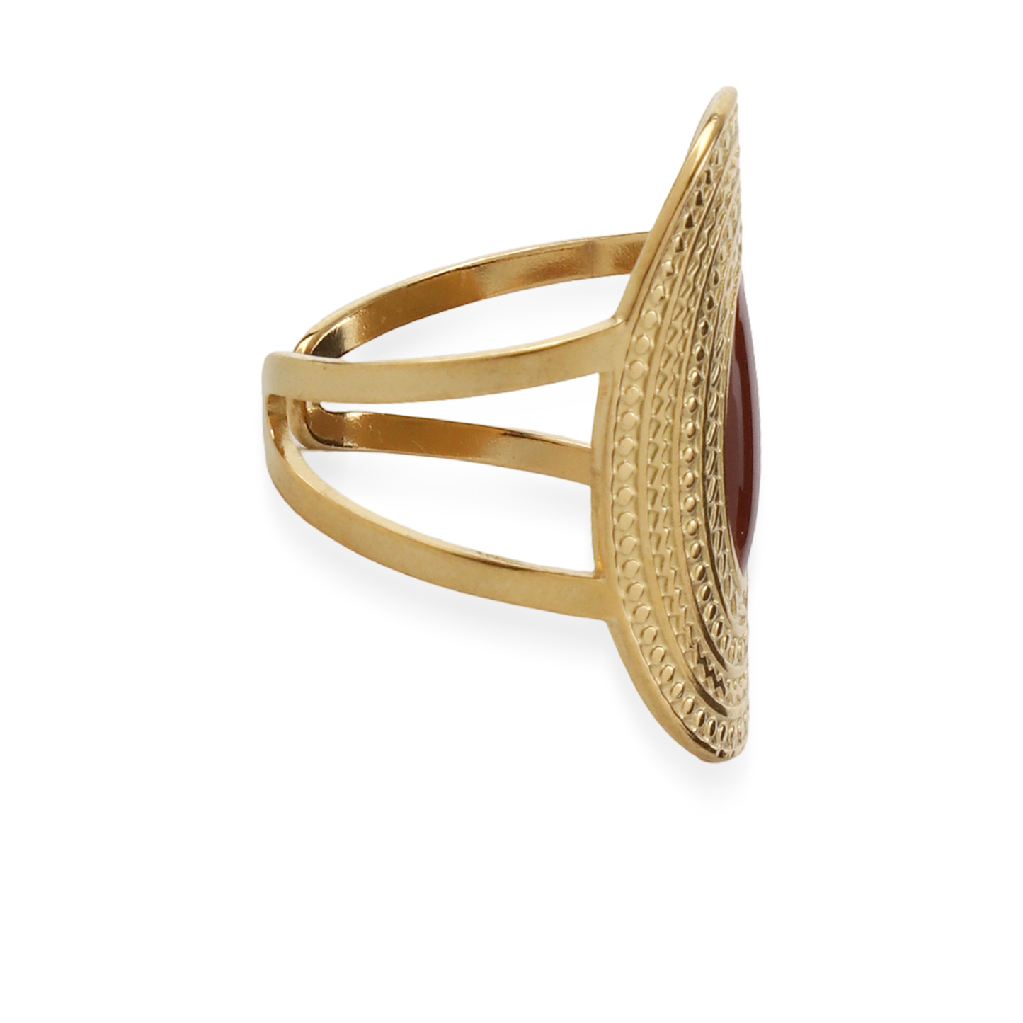 Γυναικείο δαχτυλίδι Mar and Mar Zulea (Red) από ανοξείδωτο ατσάλι