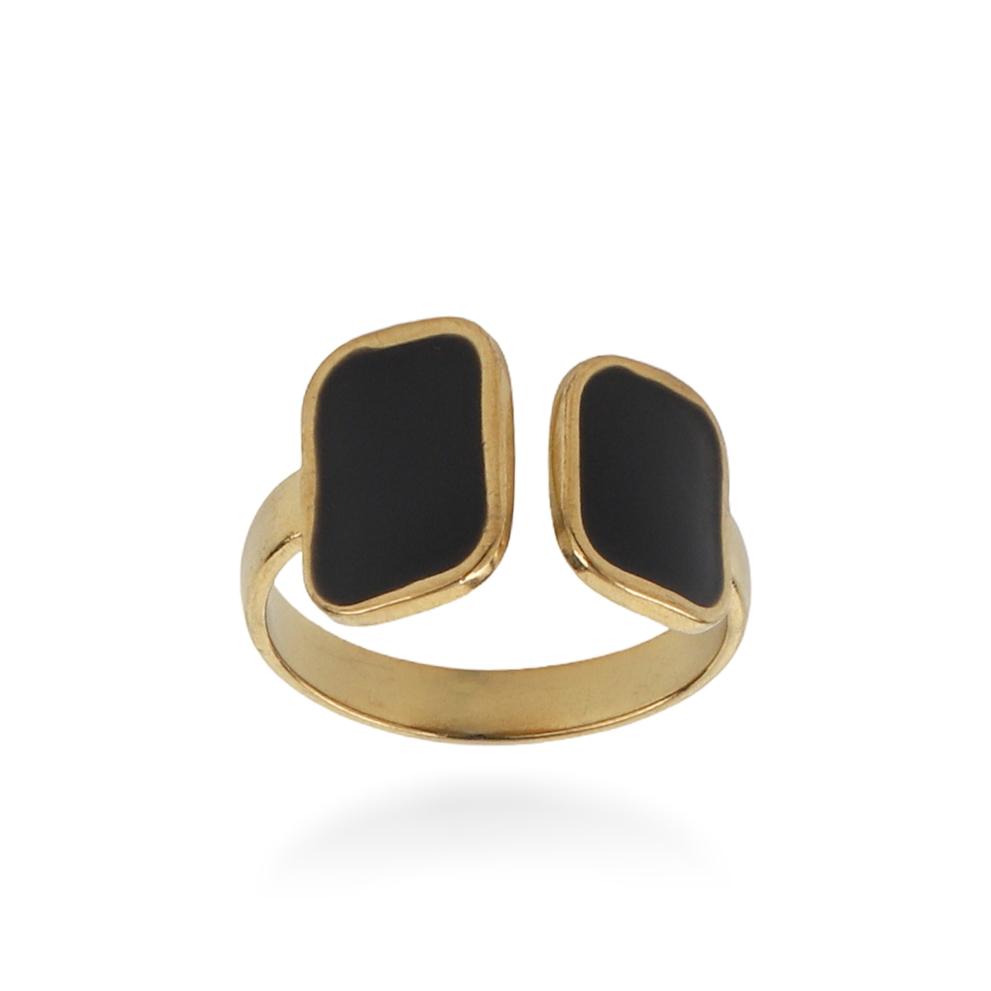 Γυναικείο δαχτυλίδι Mar and Mar Jane (Black) από ανοξείδωτο ατσάλι