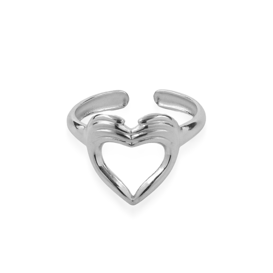 Γυναικείο δαχτυλίδι Mar and Mar Stacy Silver από ανοξείδωτο ατσάλι