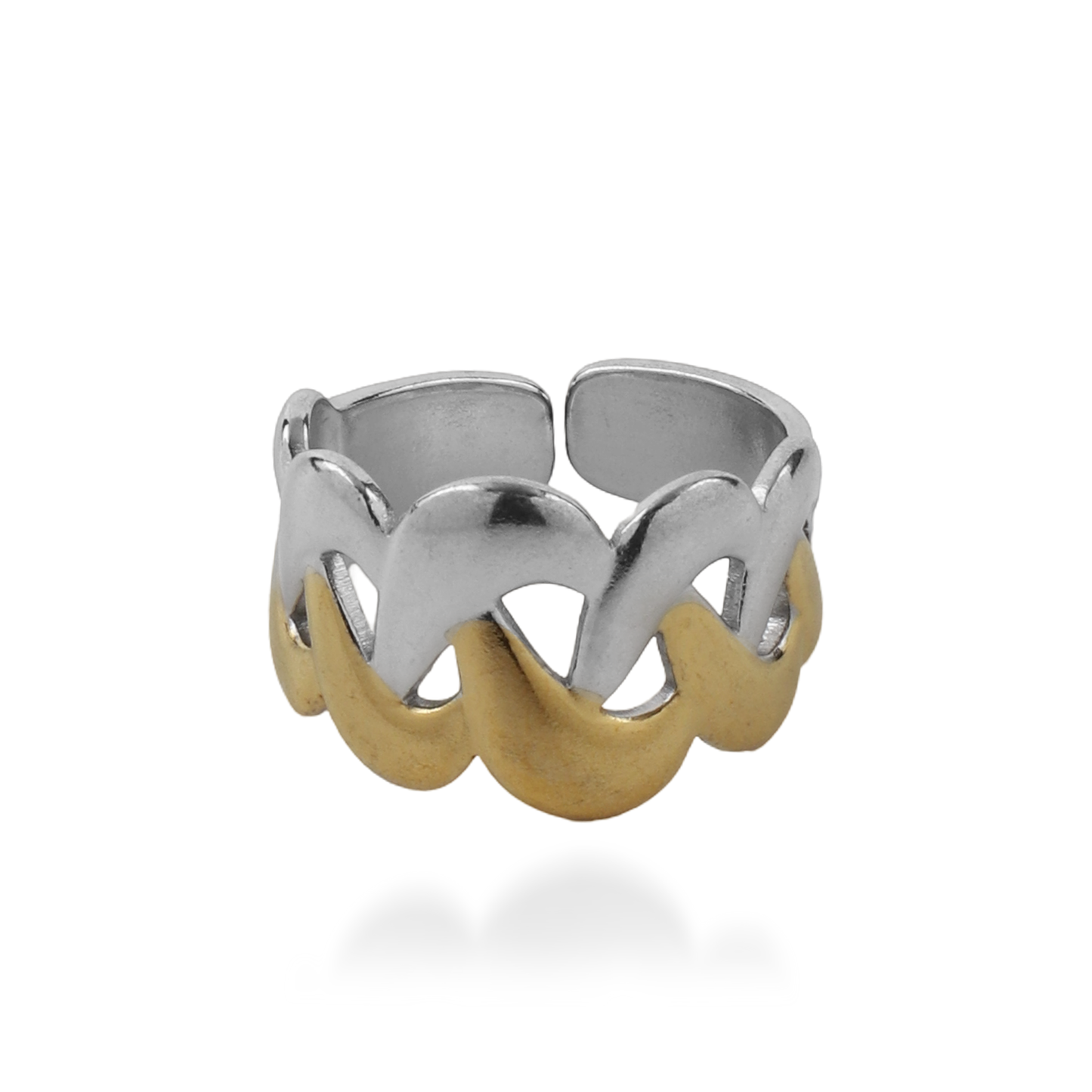 Γυναικείο δαχτυλίδι Mar and Mar Denica Mix από ανοξείδωτο ατσάλι