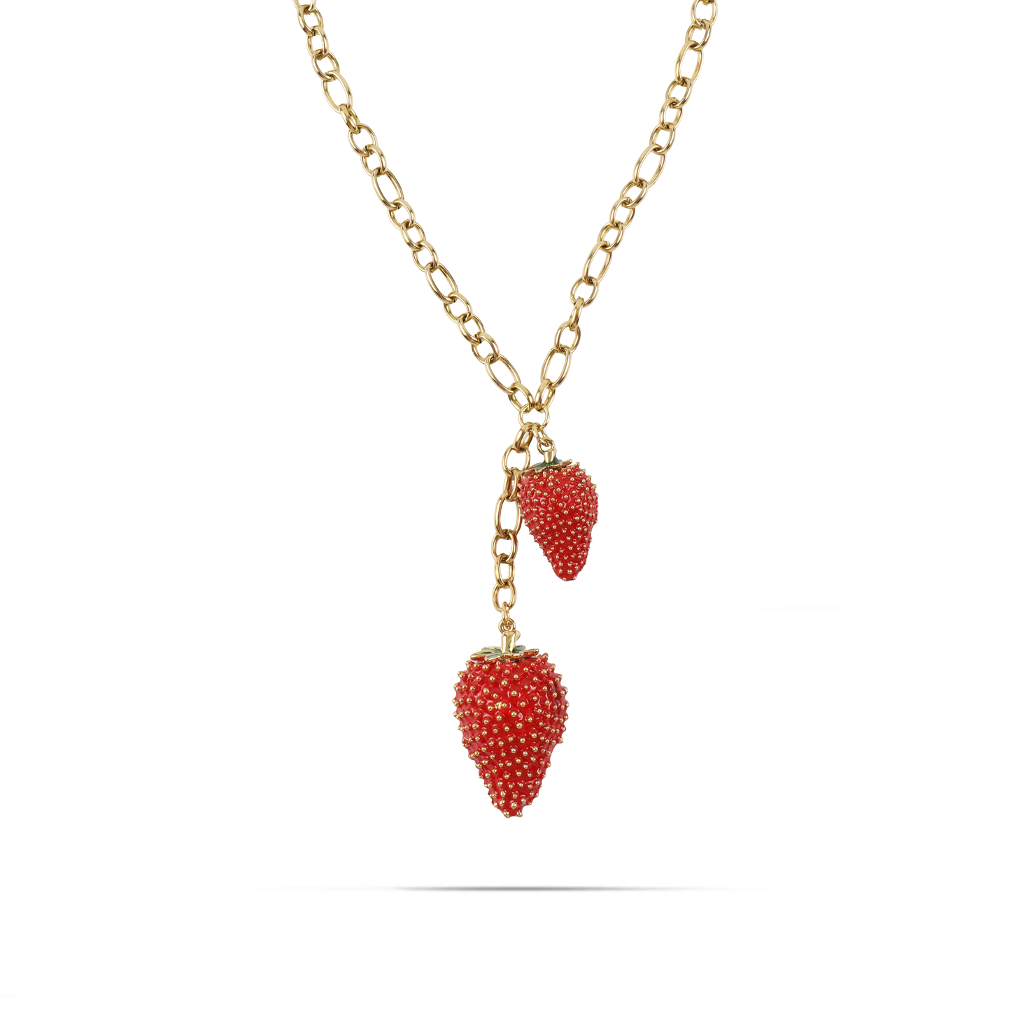 Κολιέ με φράουλες Mar and Mar Strawberries από ανοξείδωτο ατσάλι
