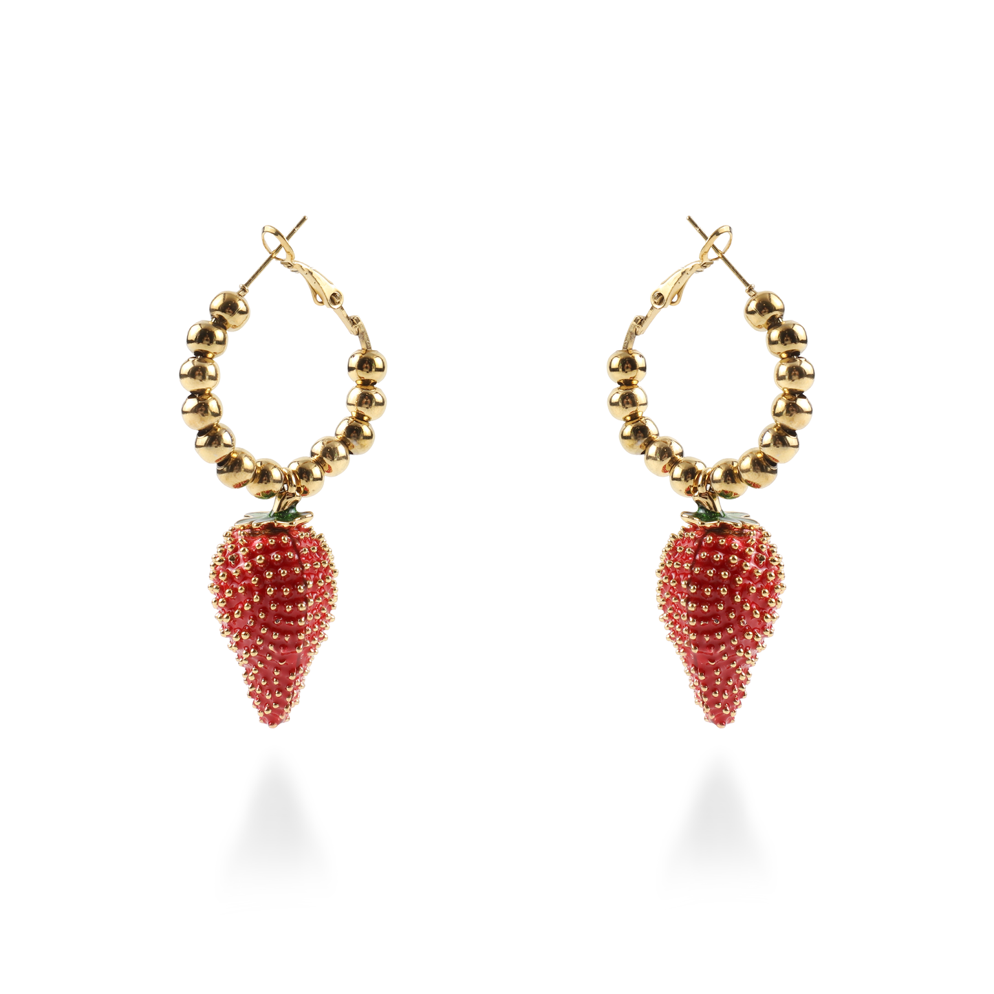 Σκουλαρίκια κρεμαστά με φράουλες Mar and Mar Strawberries