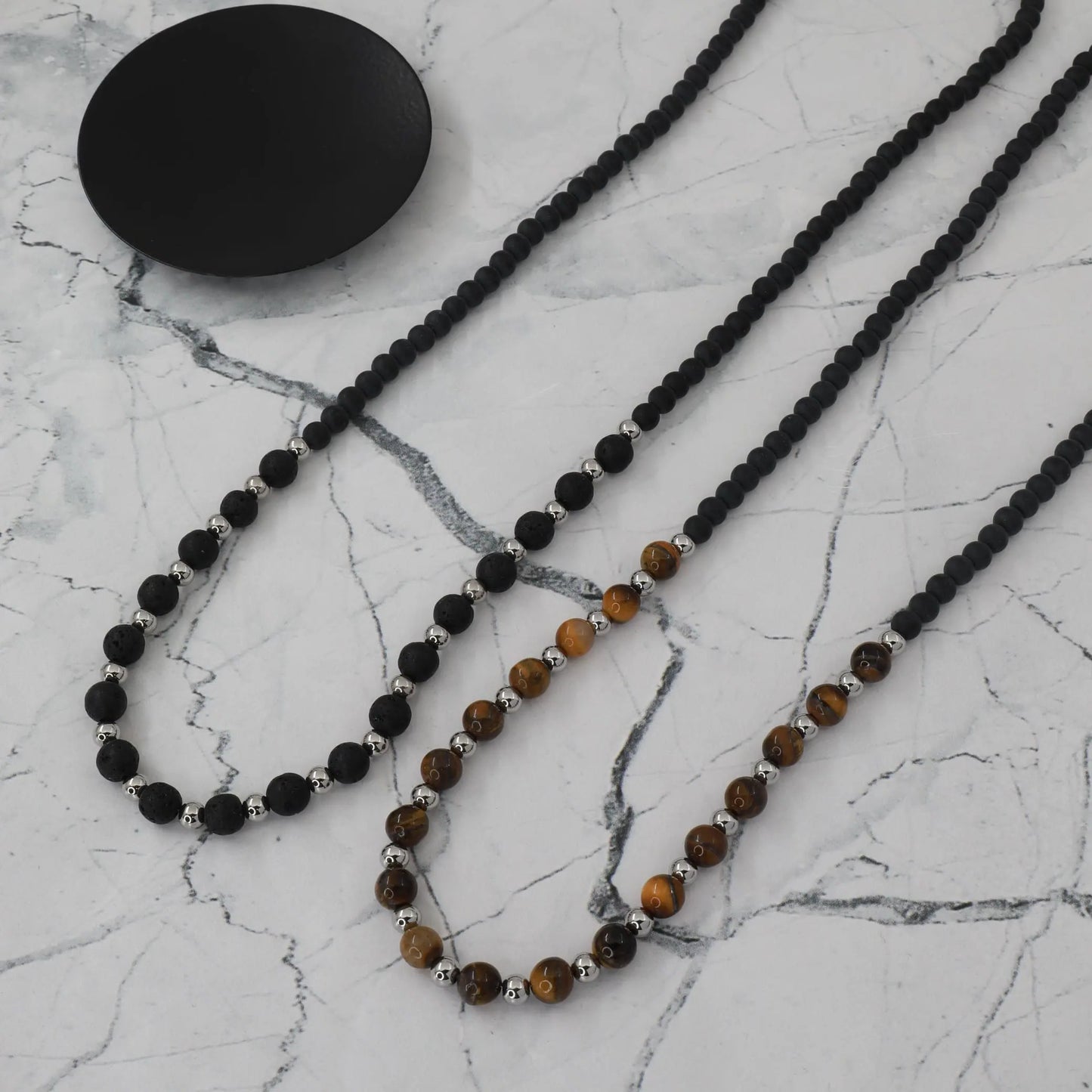 Ανδρικό Κολιέ με χάντρες Mar & Mar Uldon Beads από ανοξείδωτο ατσάλι