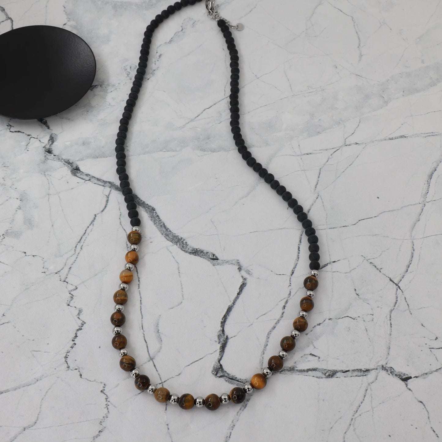 Ανδρικό Κολιέ με χάντρες Mar & Mar Uldon Beads από ανοξείδωτο ατσάλι