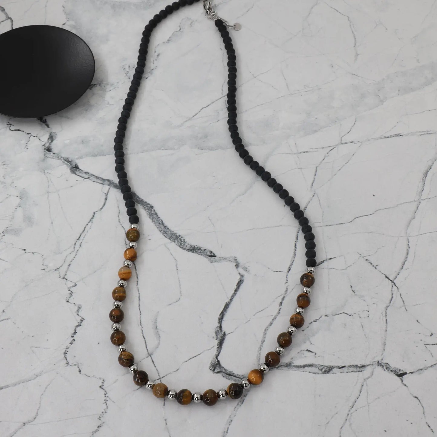 Ανδρικό Κολιέ με χάντρες Mar & Mar Uldon Beads από ανοξείδωτο ατσάλι