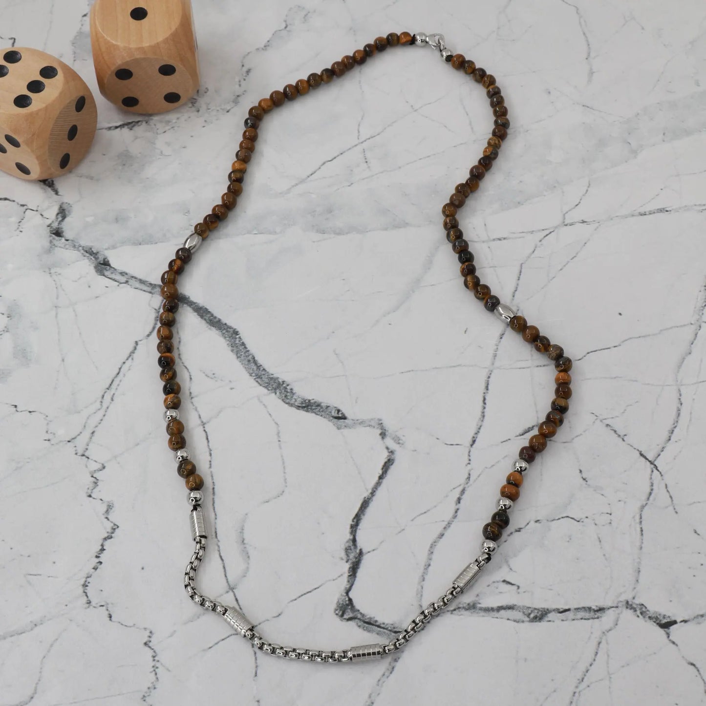 Ανδρικό Κολιέ με χάντρες Mar & Mar Uldon από ανοξείδωτο ατσάλι